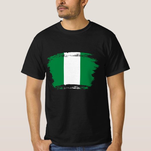 T-shirt Drapeau du Nigeria (Devant)
