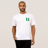 T-shirt Drapeau du Nigeria (Devant entier)