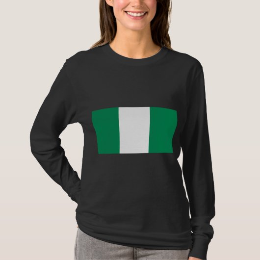 T-shirt Drapeau du Nigeria (Devant)