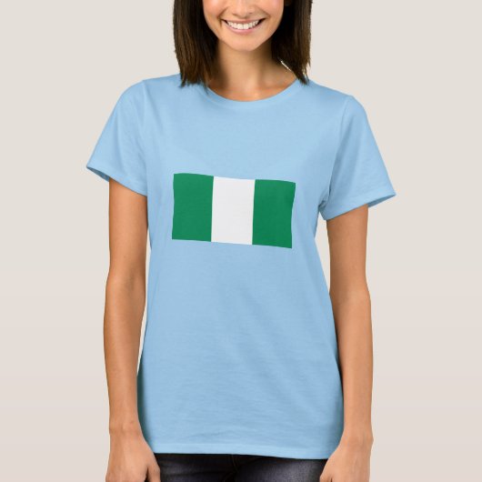 T-shirt Drapeau du Nigeria (Devant)