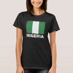 T-shirt Drapeau du Nigeria   Soutien au peuple nigérian Fe