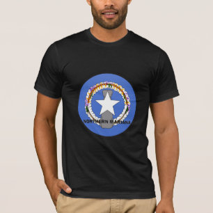 T-shirt Drapeau du nord de qualité de rondeau du Marianne
