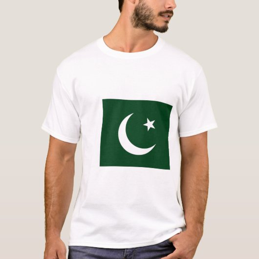 T-shirt Drapeau du Pakistan (Devant)