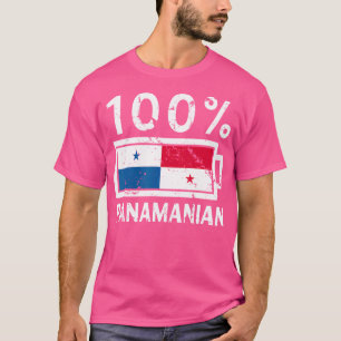 T-shirt Drapeau du Panama 100 Tee Power Batterie Panamée