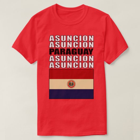 T-shirt Drapeau du Paraguay (Design devant)