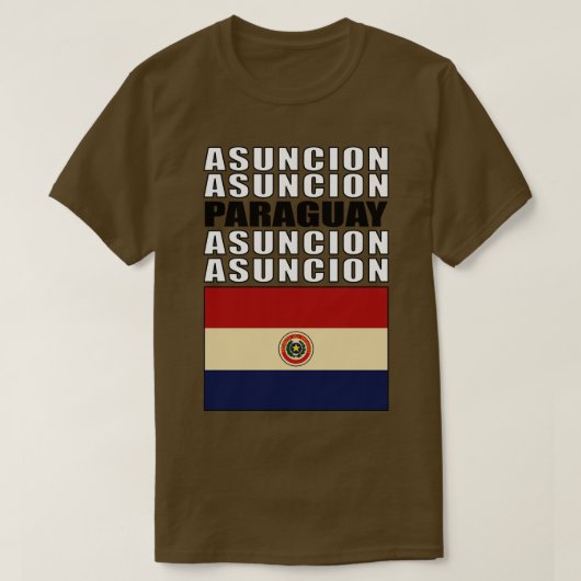 T-shirt Drapeau du Paraguay (Design devant)