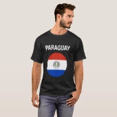 T-shirt Drapeau du Paraguay Moderne (Devant entier)
