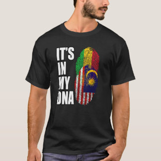T-shirt Drapeau du patrimoine ADN mélange malien et malais