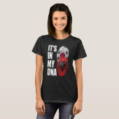 T-shirt Drapeau du patrimoine ADN mixte albanais et sud-co (Devant entier)