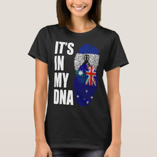 T-shirt Drapeau du patrimoine ADN mixte australien et baso