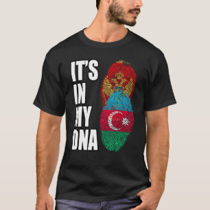 T-shirt Drapeau du patrimoine ADN mixte azerbaïdjanais et