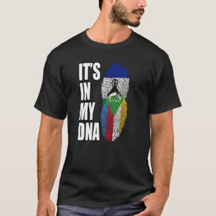 T-shirt Drapeau du patrimoine ADN mixte comorien et basoth