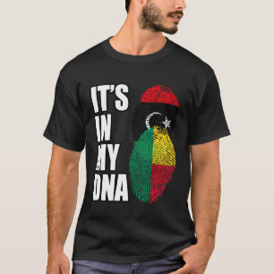 T-shirt Drapeau du patrimoine ADN mixte du Bénin et de la 