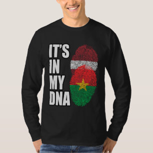 T-shirt Drapeau du patrimoine ADN mixte du Burkina Faso et