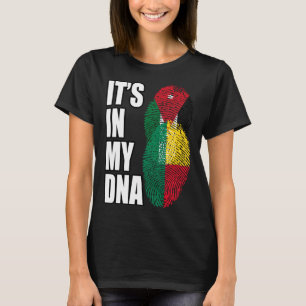 T-shirt Drapeau du patrimoine ADN mixte jordanien et bénin