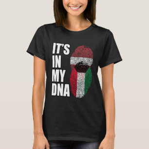 T-shirt Drapeau du patrimoine ADN mixte koweïtien et letto
