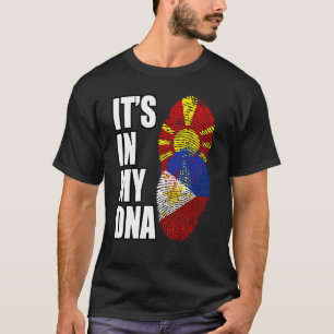 T-shirt Drapeau du patrimoine ADN mixte philippin et macéd