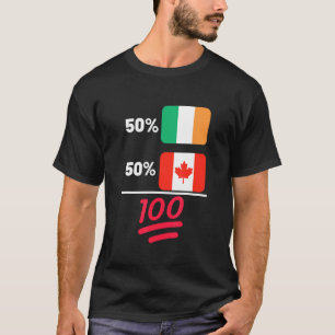 T-shirt Drapeau du patrimoine canadien plus irlandais