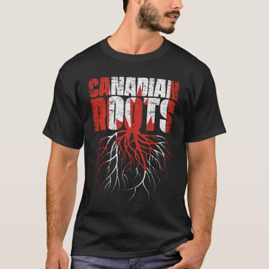 T-shirt Drapeau du patrimoine canadien Roots Canada (Devant)