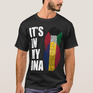 T-shirt Drapeau Du Patrimoine De L'ADN Du Koweït Et Du Tch