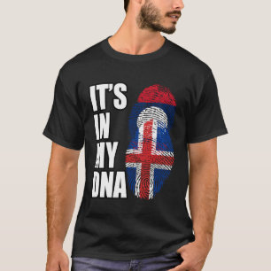 T-shirt Drapeau Du Patrimoine De L'ADN Du Laos Et De L'Isl