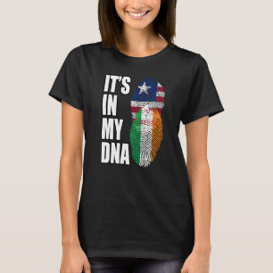 T-shirt Drapeau Du Patrimoine De L'ADN Du Libéria Et De L'