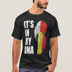 T-shirt Drapeau Du Patrimoine De L'ADN En Belgique Et En M