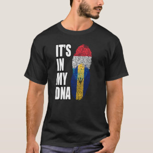 T-shirt Drapeau Du Patrimoine De L'ADN Mélangé Du Luxembou