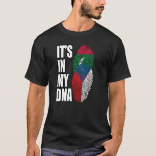 T-shirt Drapeau Du Patrimoine De L'ADN Mélangé Tchèque Et 