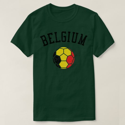 T-shirt Drapeau du patrimoine de l'équipe de Belgique (Design devant)