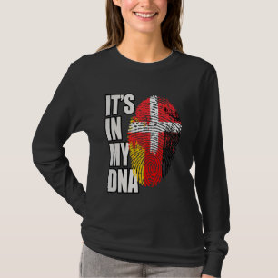 T-shirt Drapeau du patrimoine génétique allemand et danois