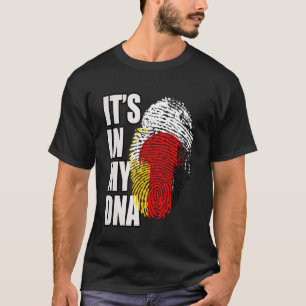 T-shirt Drapeau du patrimoine génétique allemand et japona