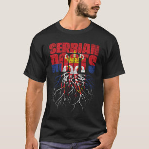 T-shirt Drapeau du patrimoine serbe des racines serbes