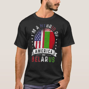 T-shirt Drapeau du Patriote américain Biélorussie Grossiss