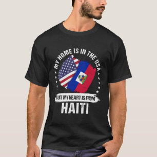 T-shirt Drapeau du patriote américain Haïti Racines haïtie