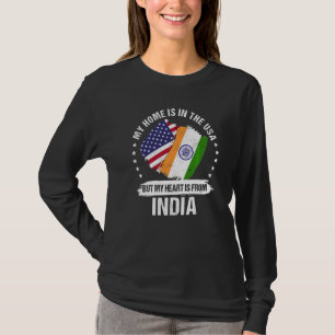 T-shirt Drapeau du patriote américain indien