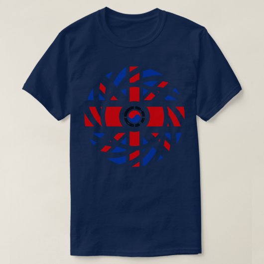 T-shirt Drapeau du Patriote Multinational de Corée (Design devant)
