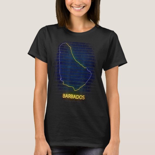 T-shirt Drapeau du pays BARBADOS (Devant)