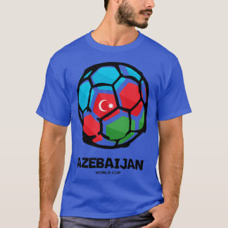 T-shirt Drapeau du pays d'Azerbaïdjan