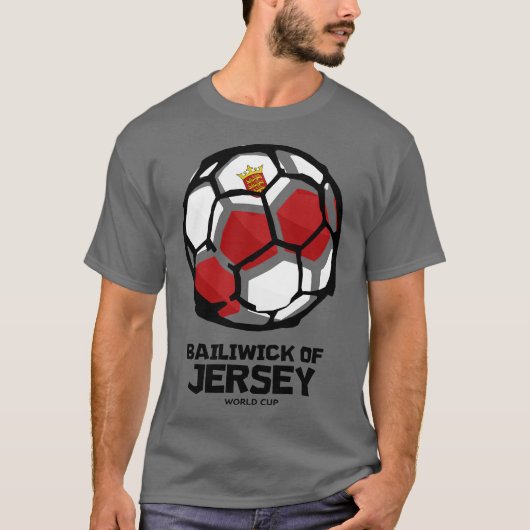 T-shirt Drapeau du pays de Bailiwick de Jersey (Devant)