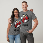 T-shirt Drapeau du pays de Bailiwick de Jersey (Unisexe)