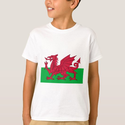 T-shirt drapeau du pays de galles (Devant)