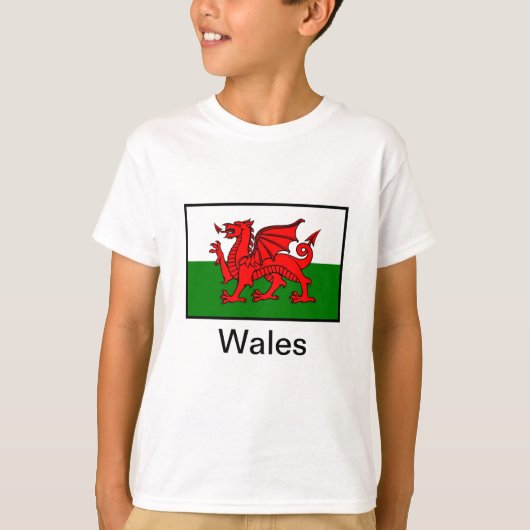 T-shirt Drapeau du Pays de Galles (Devant)