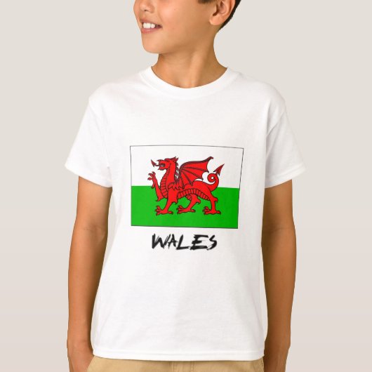 T-shirt Drapeau du Pays de Galles (Devant)