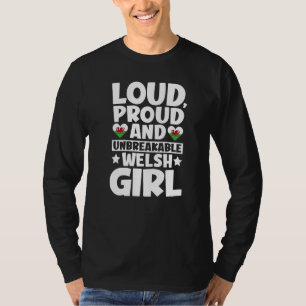 T-shirt Drapeau du Pays de Galles Fier Gallois Hommes & Fe