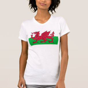 T-shirt Drapeau du Pays de Galles - le dragon rouge -
