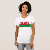 T-shirt Drapeau du Pays de Galles - le dragon rouge - (Devant entier)