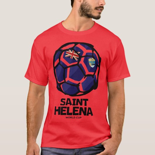 T-shirt Drapeau du pays de Sainte-Hélène (Devant)