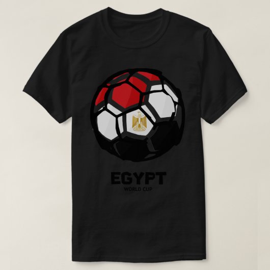 T-shirt Drapeau du pays d'Égypte (Design devant)