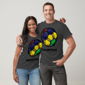T-shirt Drapeau du pays Maurice (Unisexe)